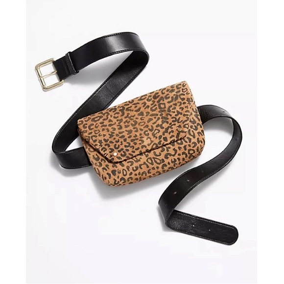 Free People Handbags - Free People Cecile Leopard Belt Bag FP Leather Belt Bag